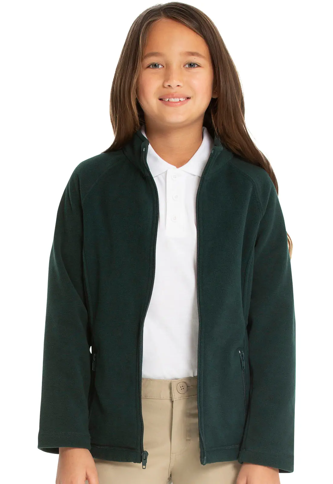 Girls Fitted Polar Fleece Jacket-Classroom Uniforms