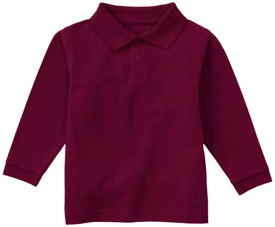 Preschool Long Sleeve Pique Polo