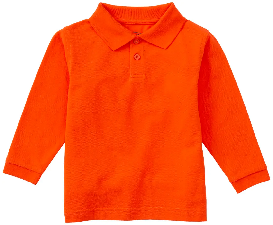 Preschool Long Sleeve Pique Polo