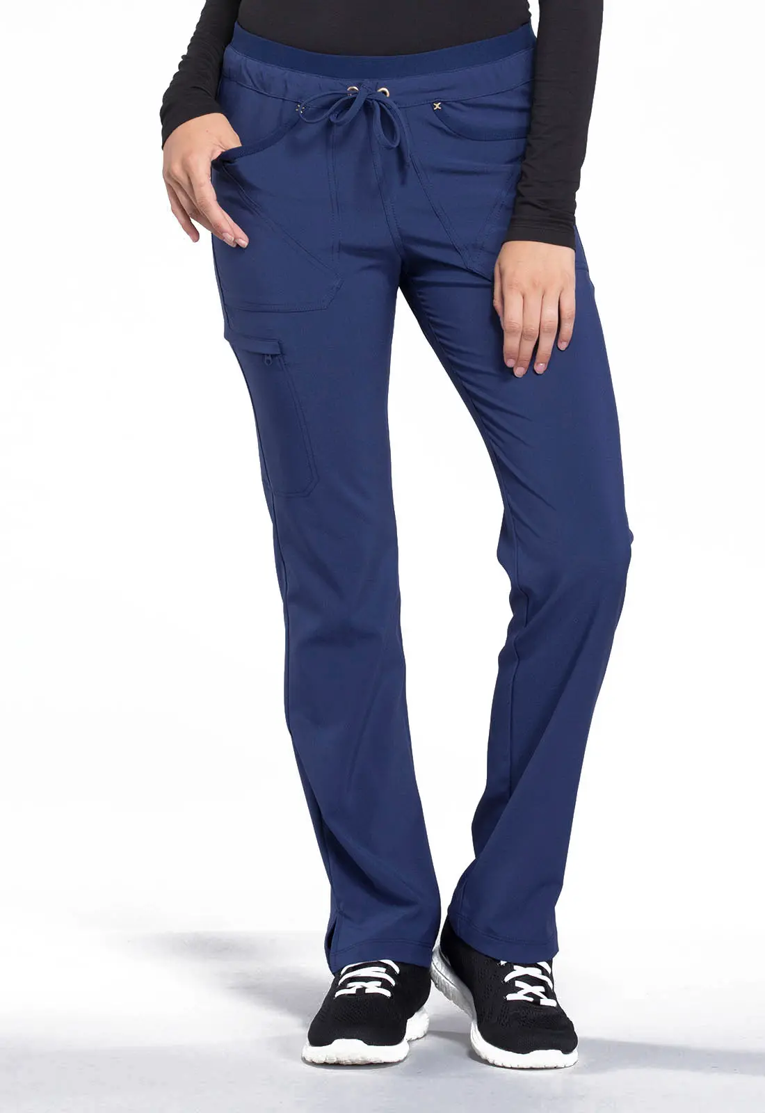 Buy Cherokee iflex Mid Rise Tapered Leg Drawstring Pants - Cherokee  Uniforms Online at Best price - UT