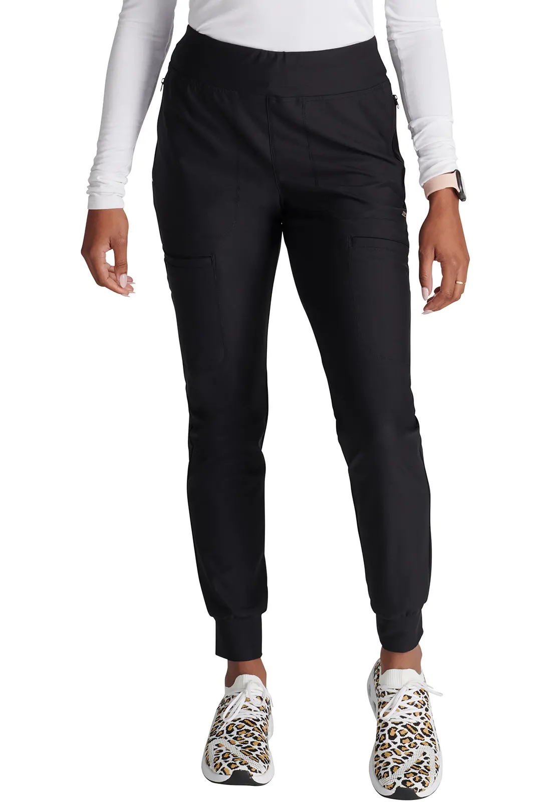 Buy Form by Cherokee Mid Rise Tapered Leg Drawstring Pant