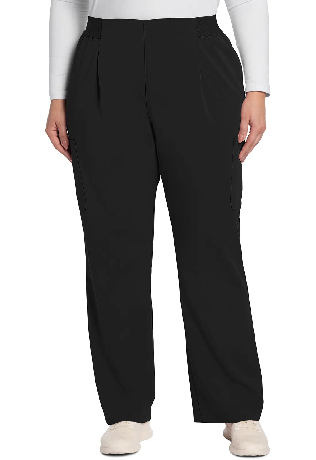 Mid Rise Pull-On Moderate Flare Leg Pant-Cherokee Uniforms