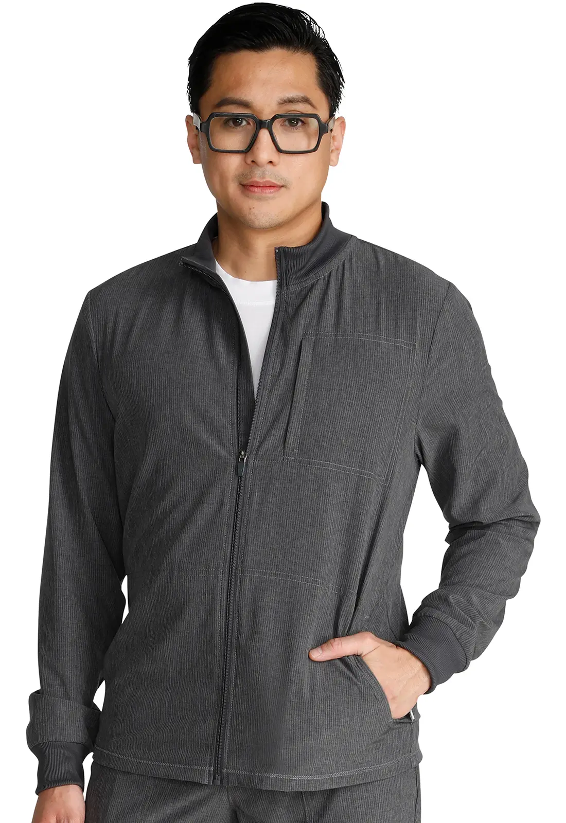 Men&#8216;s Zip Front Jacket-Cherokee Uniforms