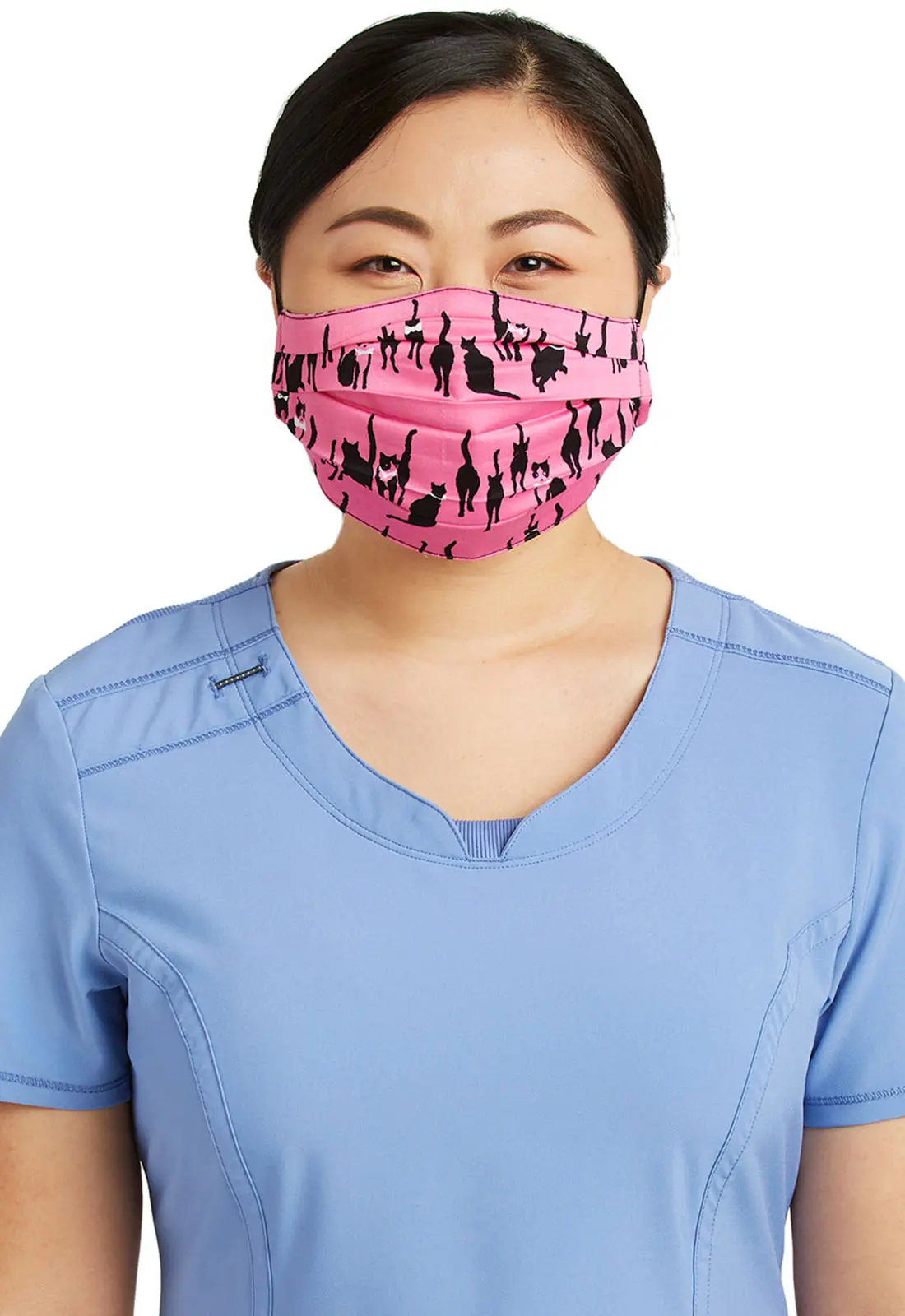 Adult Reversible Pleated Face Covering
