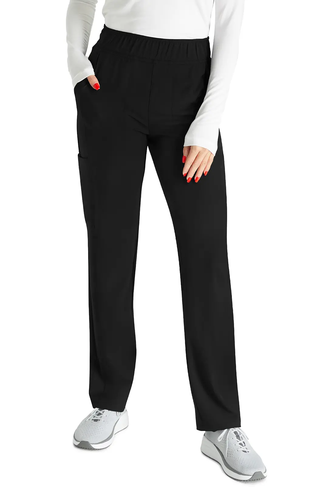 Mid Rise Pull-On Tapered Leg Cargo Pant-Cherokee Uniforms