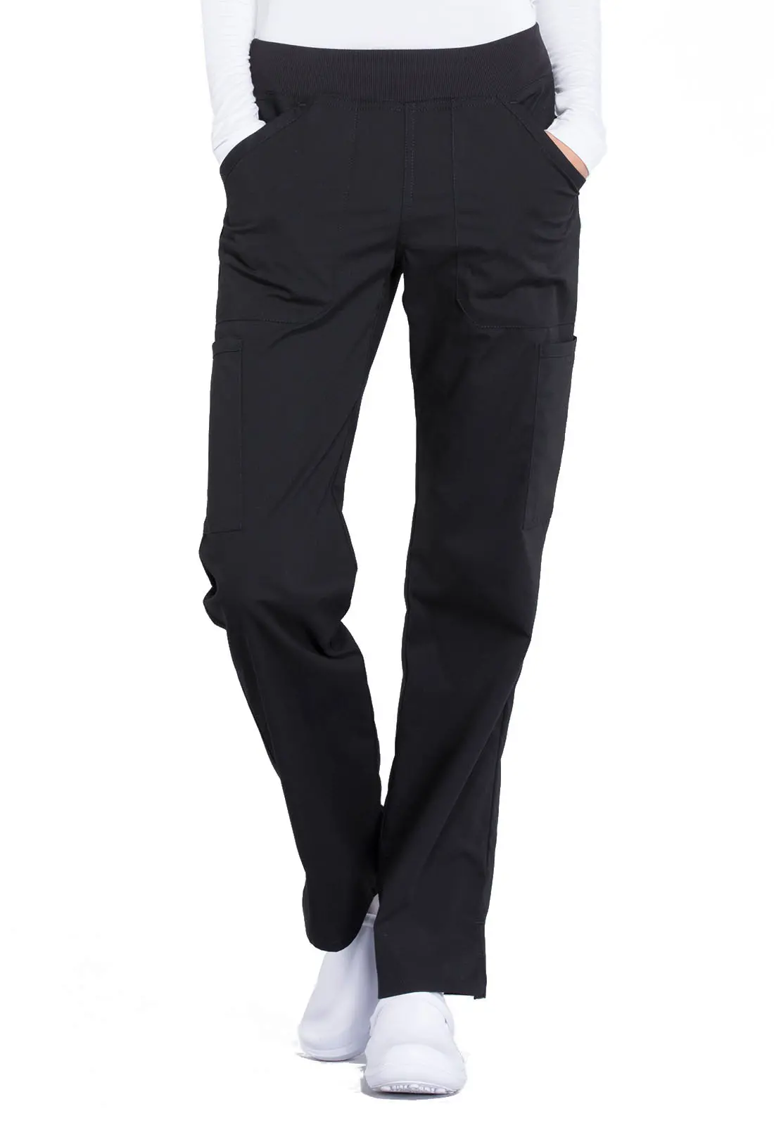 Mid Rise Straight Leg Pull-on Cargo Pant