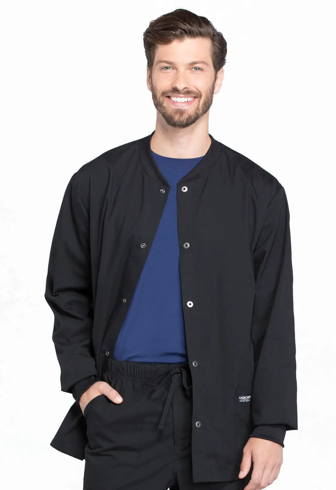 Men&#8216;s Snap Front Jacket-Cherokee Workwear