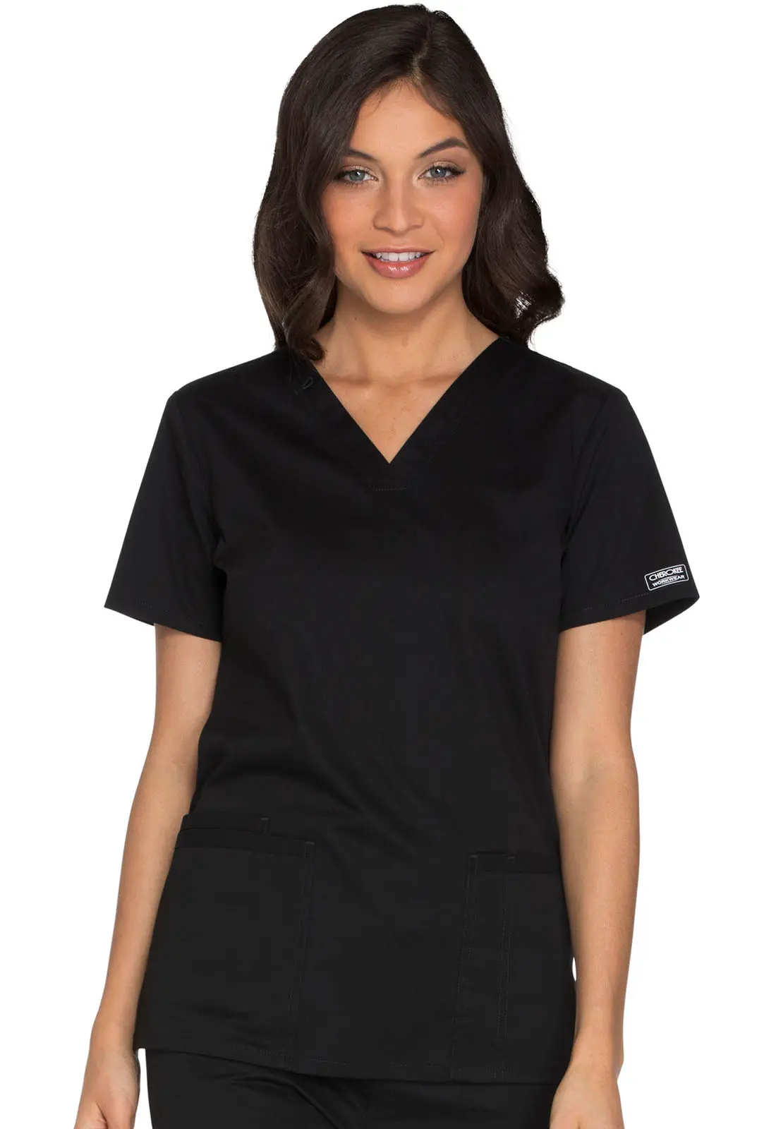 V-Neck Top-Cherokee Workwear