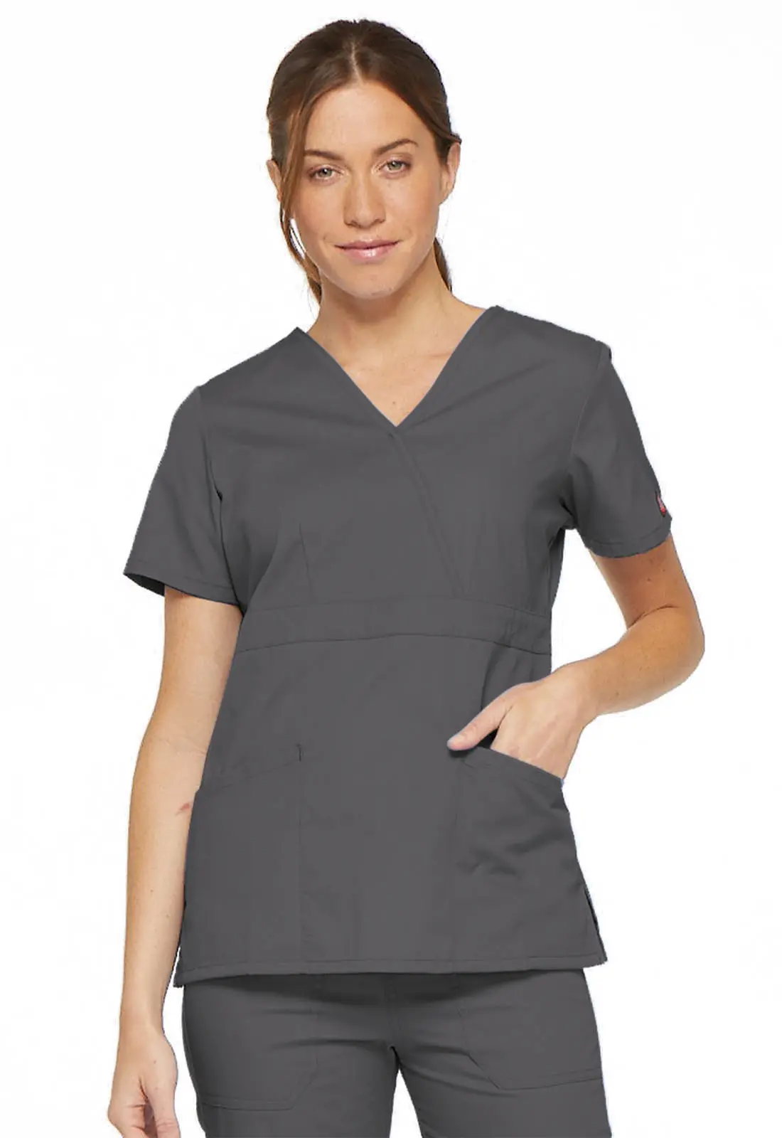 Mock Wrap Top-Dickies Medical