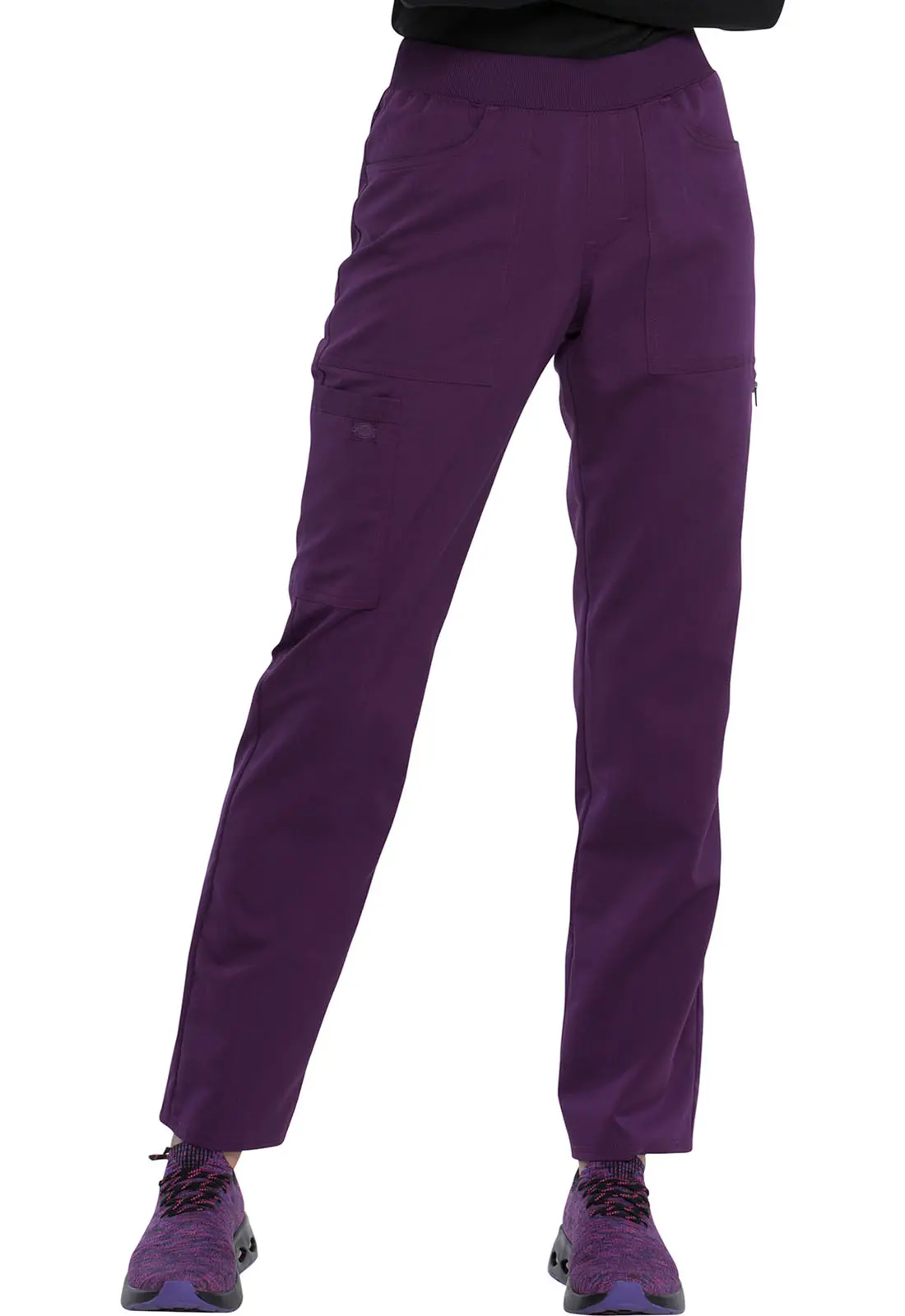 Mid Rise Tapered Leg Pull-on Pant