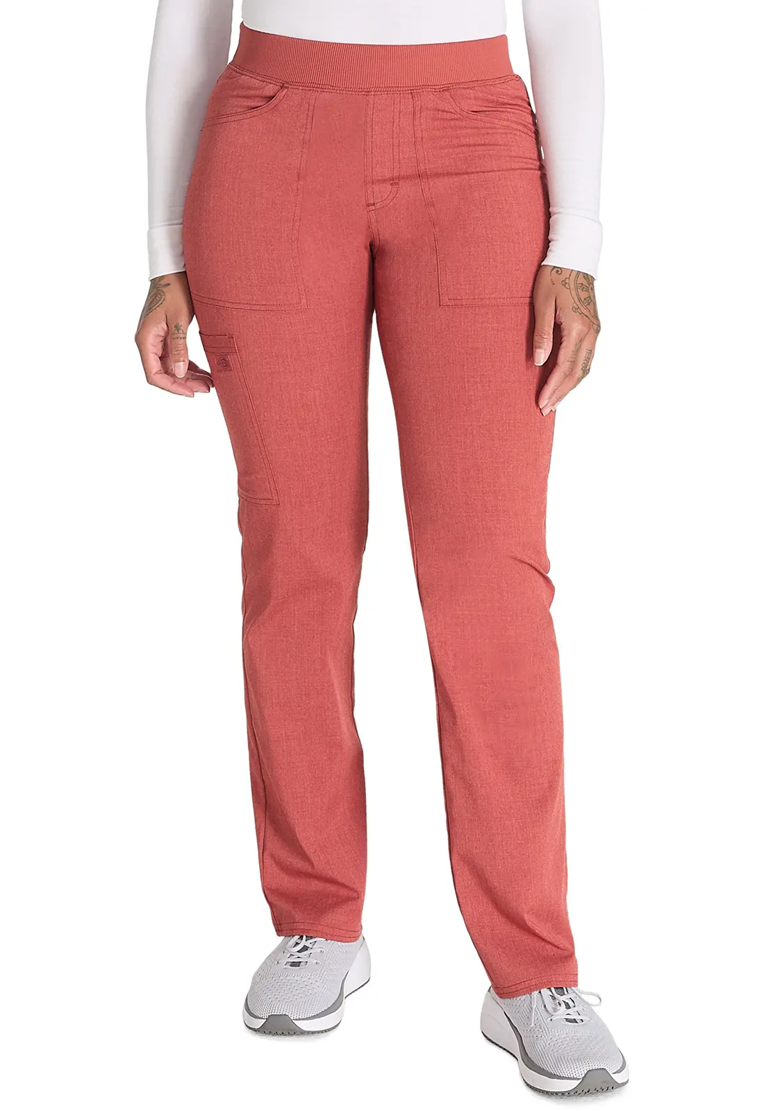 Mid Rise Tapered Leg Pull-on Pant