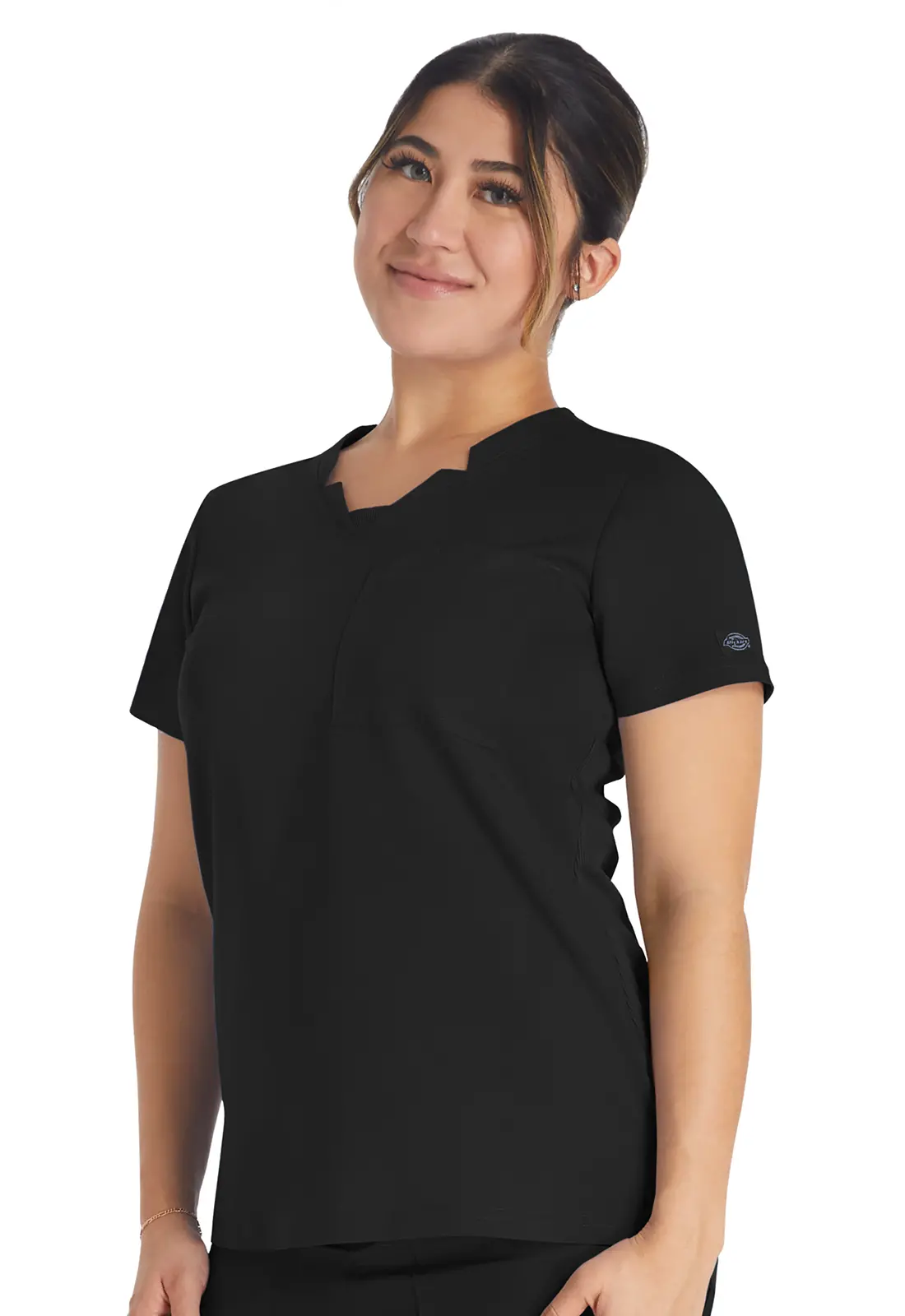 Notched V-Neck Top-Dickies Medical