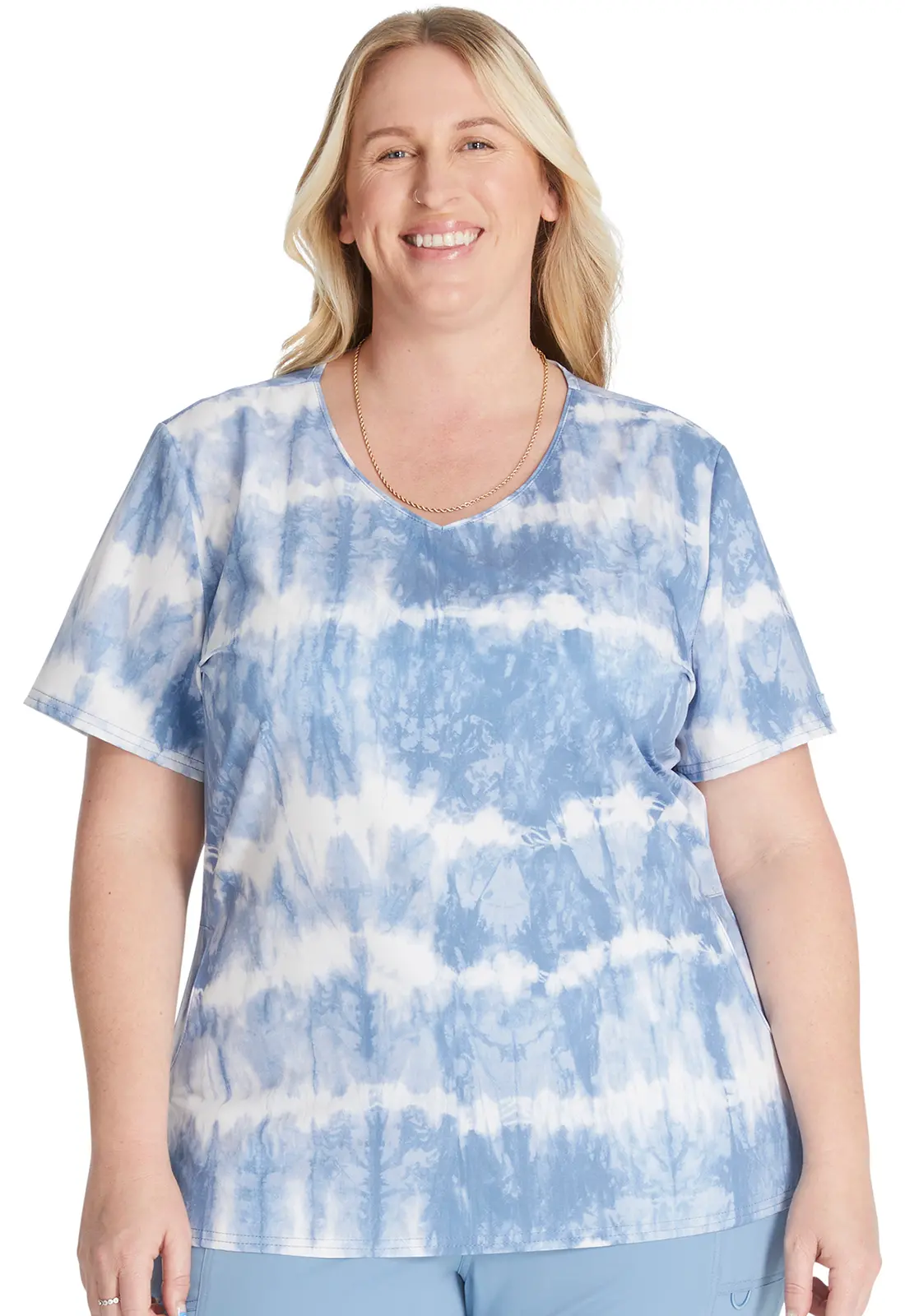 V-Neck Print Top-Dickies Medical