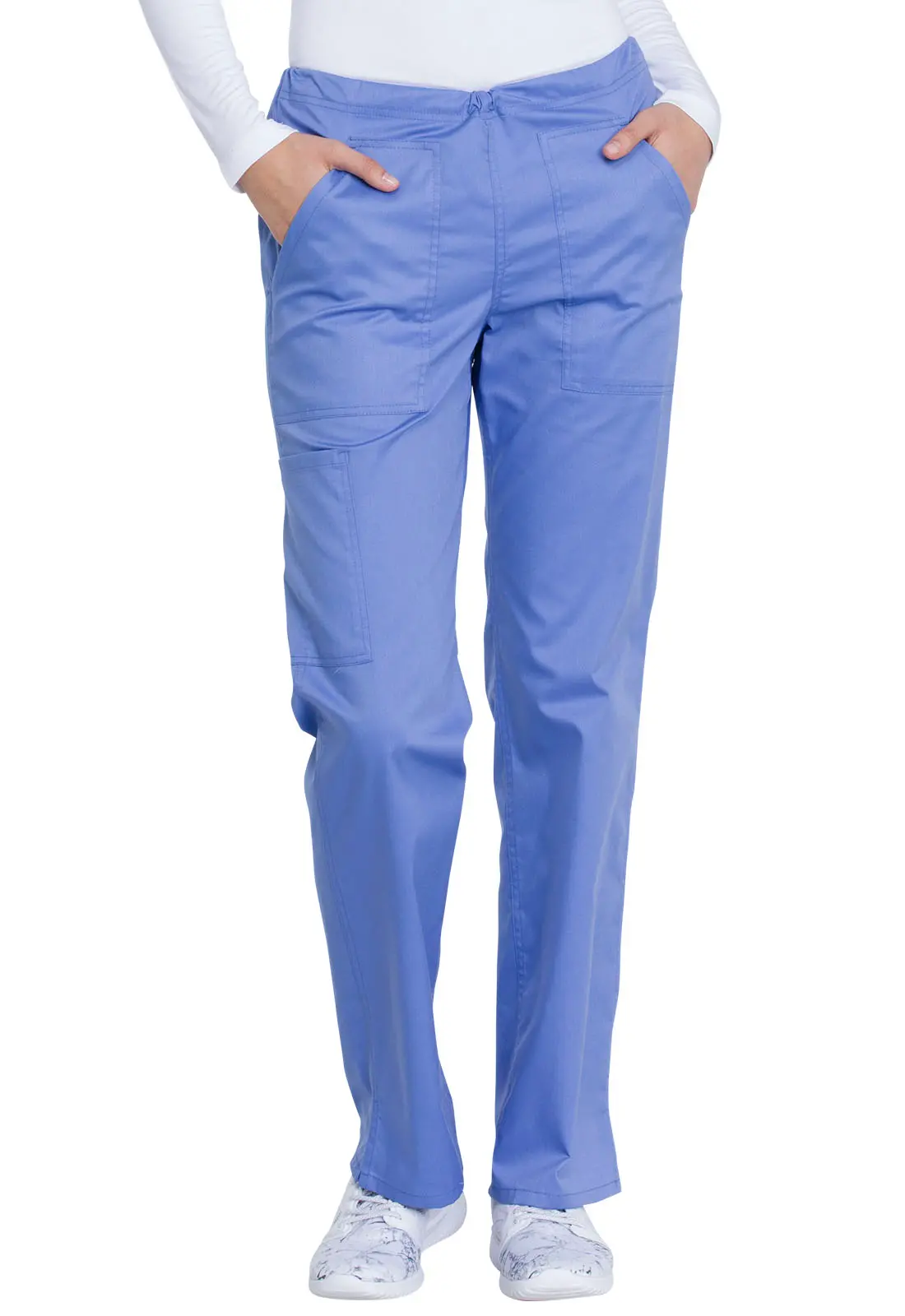 Mid Rise Straight Leg Drawstring Pant-Dickies Medical