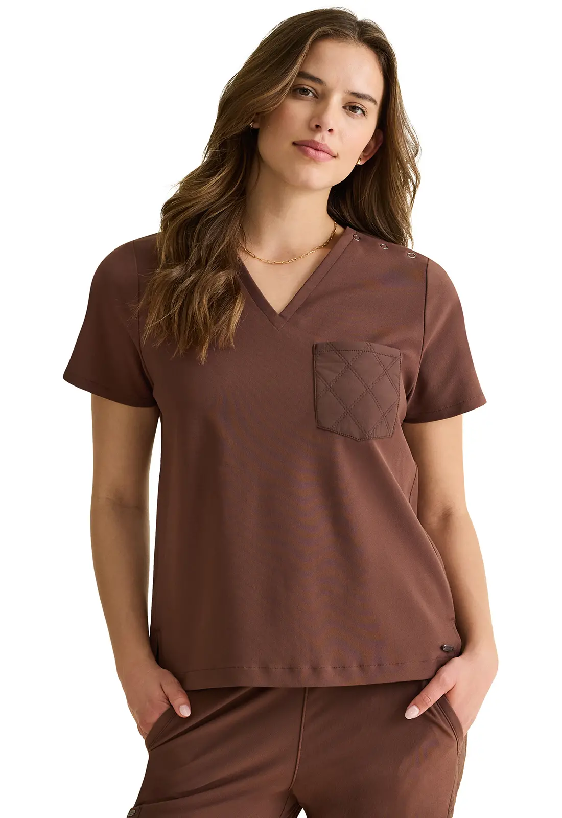 Kiana Knit V-Neck Top-Healing Hands