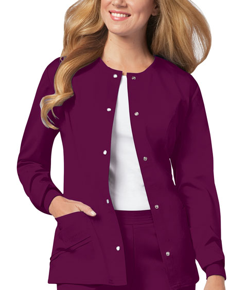 Luxe Snap Front Warm-Up Scrub Jacket - 1330-Cherokee Medical