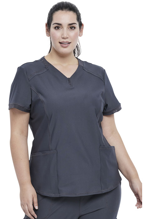 FORM - Power Mesh Scrub Top with 3 Pockets-Cherokee Medical