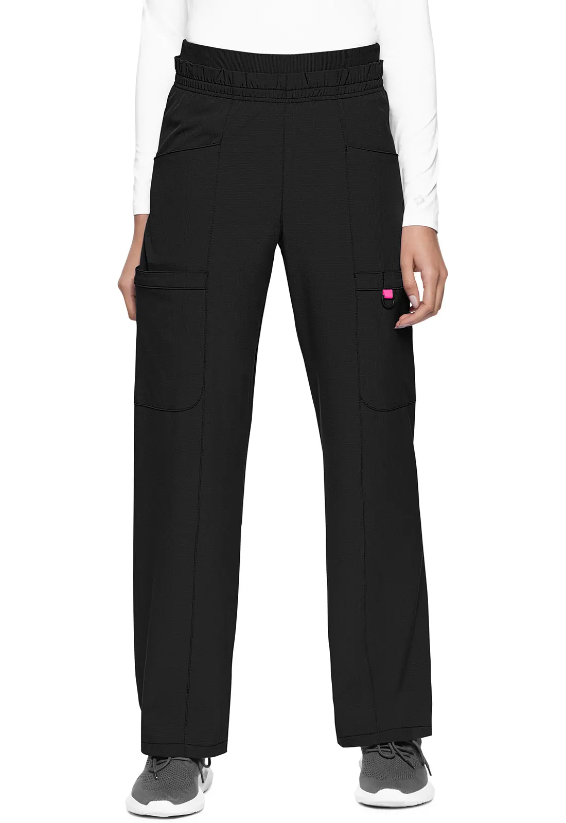 High Rise Pull-on Wide Leg Cargo Pant-Med Couture
