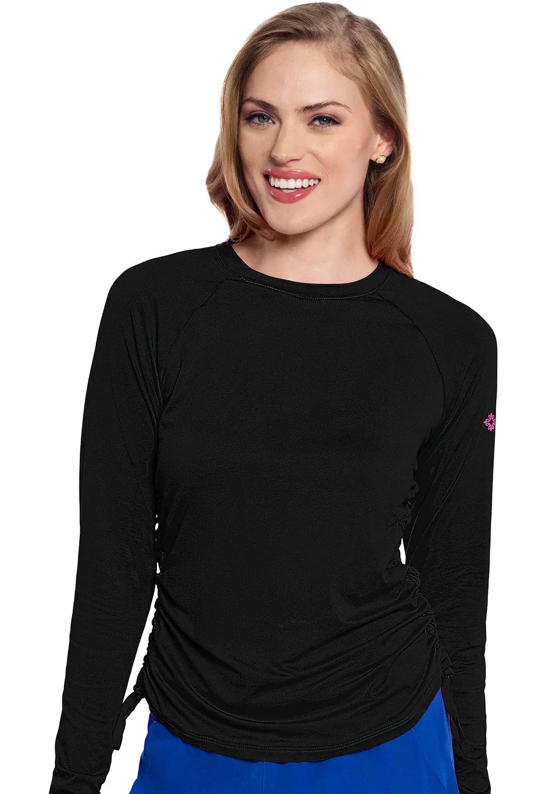 Long Sleeve Ruched Underscrub-Med Couture