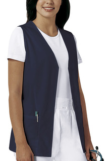Button Front Vest-Cherokee Medical