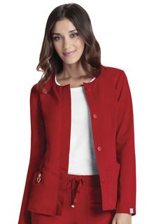 HeartSoul Antimicrobial Button Front Jacket-Heartsoul