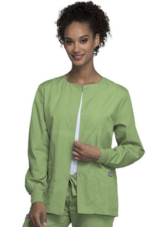  Originals Ladies Snap Front Warm-Up Jacket with Knit Cuffs - Select Colors WSL-Cherokee Workwear