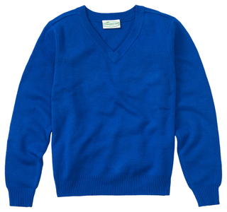 Adult Unisex Long Sleeve V-Neck Sweater-Classroom Uniforms