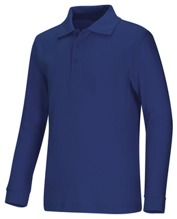 Youth Unisex Long Sleeve Interlock Polo-Classroom Uniforms