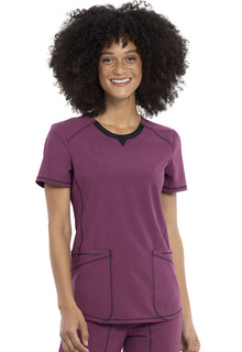 Infinity CK747A Round Neck Scrub Top with 4 Pockets - WSL-Cherokee Medical