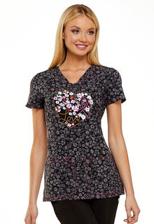Heartsoul All About Love Break On Through Pop Culture So Delicious-Sunshine Day HS614 V-Neck Top-Heartsoul