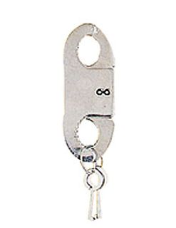 10603_Rothco Thumbcuffs / Steel - Nickel Plated-
