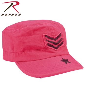 1159_Rothco Women&#8216;s Vintage Stripes & Stars Adjustable Fatigue Cap-Rothco