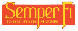 1216_Rothco U.S.M.C. Semper Fi Bumper Sticker-Rothco