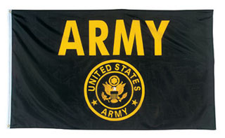 1498_Rothco Black & Gold Army Flag-Rothco