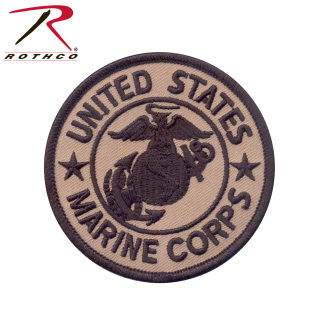 1585_Rothco Marine Corps Patch W/ Hook & Loop 3&#34;-Rothco