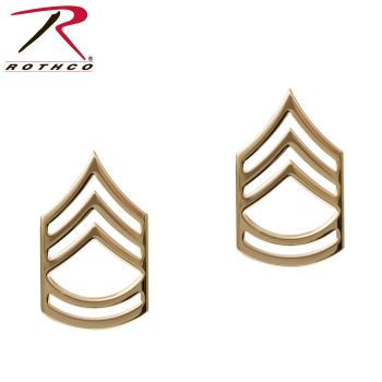 1645_Rothco Sergeant First Class Polished Insignia Pin-Rothco