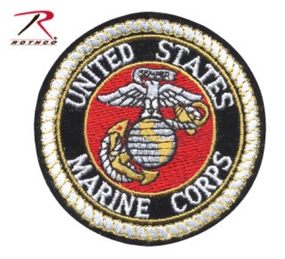 1649_Rothco Deluxe USMC Round Patch-Rothco