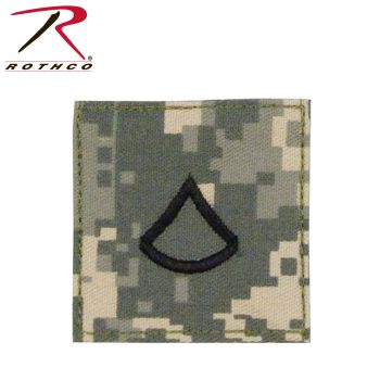 1761_Rothco Official U.S. Made Embroidered Rank Insignia - Private 1st Class-Rothco