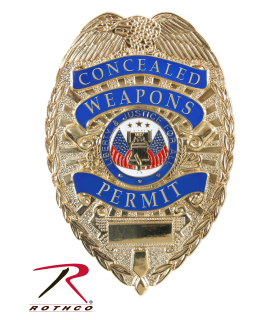 1946_Rothco Deluxe &#34;Concealed Weapons Permit&#34; Badge-