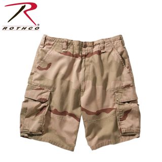 2150_Rothco Vintage Camo Paratrooper Cargo Shorts-Rothco