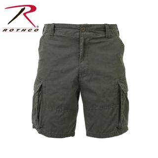 2163_Rothco Vintage Solid Paratrooper Cargo Shorts-