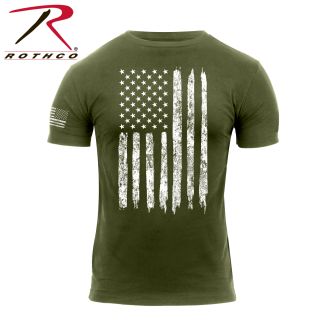 2833_Rothco Distressed US Flag Athletic Fit T-Shirt-