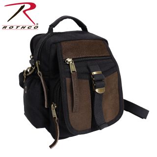 2836_Rothco Canvas & Leather Travel Shoulder Bag-