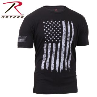 2902_Rothco Distressed US Flag Athletic Fit T-Shirt-