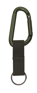 291_Rothco Jumbo 80MM Carabiner With Web Strap Key Ring-Rothco