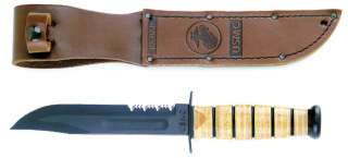 Buy 3257_Genuine Ka-Bar USMC Combo Edge Fighting Knife - Rothco Online ...