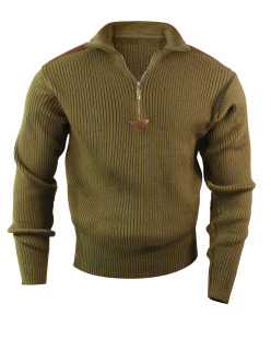 3370_Rothco Quarter Zip Acrylic Commando Sweater-
