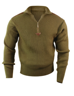 3372_Rothco Quarter Zip Acrylic Commando Sweater-Rothco