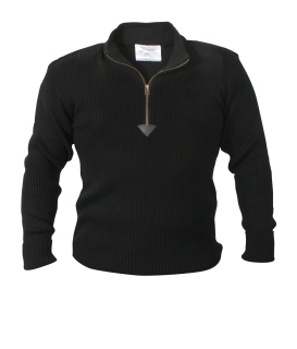 3390_Rothco Quarter Zip Acrylic Commando Sweater-Rothco