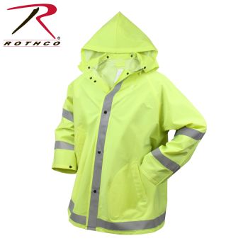 3655_Rothco Safety Reflective Rain Jacket-
